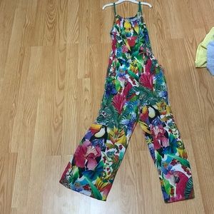 Colorful rainforest romper